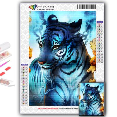 5D DIY Алмазная картина Свирепый зверь Тигр Вышивка крестиком Алмазная художественная вышивка Мозаика Домашний деко