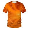 Fashion Men's T-shirts With Abstract Three-dimensional Graphic T Shirts Summer Casual Breathable T-shirts with Short Sleeves Top