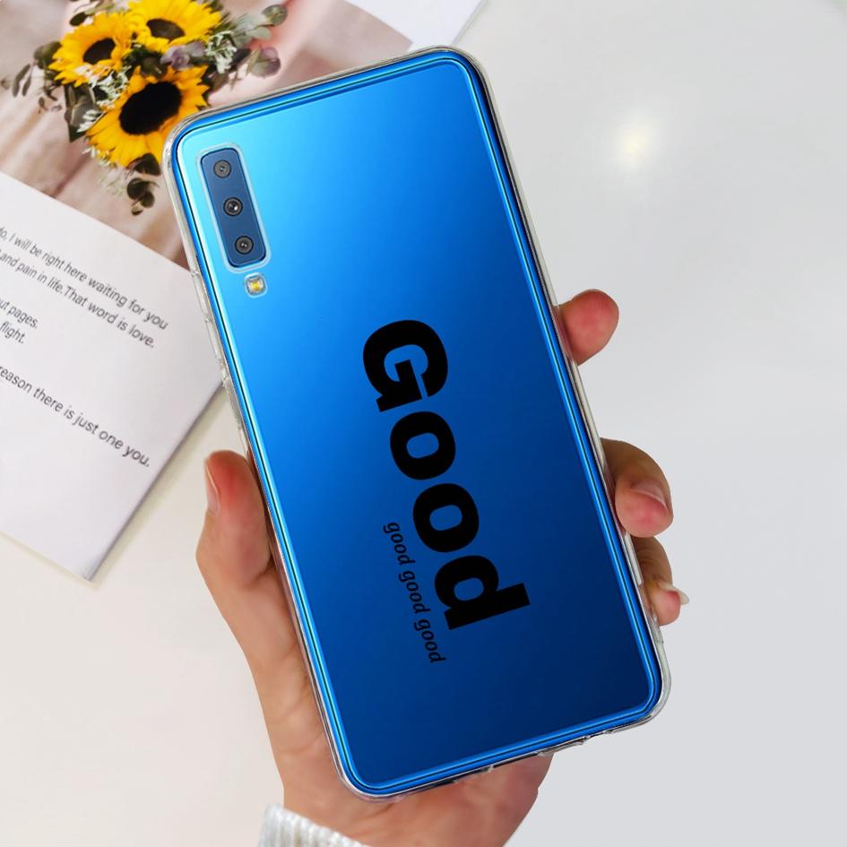 Силиконовый Чехол Для Samsung Galaxy A7 2018 Чехол A750 A750F Чехол Прозрачный ТПУ Модный Чехол Для Телефона Для Samsung A 7 2018 SM-A750F Fundas