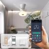 MARPOU Потолочный вентилятор с подсветкой, интеллектуальный современный потолочный двигатель, 6 скоростей, таймер, вентиляторы, низкий пол, пульт дистанционного управления, декоративные