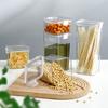 Transparent Storage Container Kitchen Sealed Jar for Coffee Beans Grains Food Sealing Storage Box Kitchen Storage Supplies