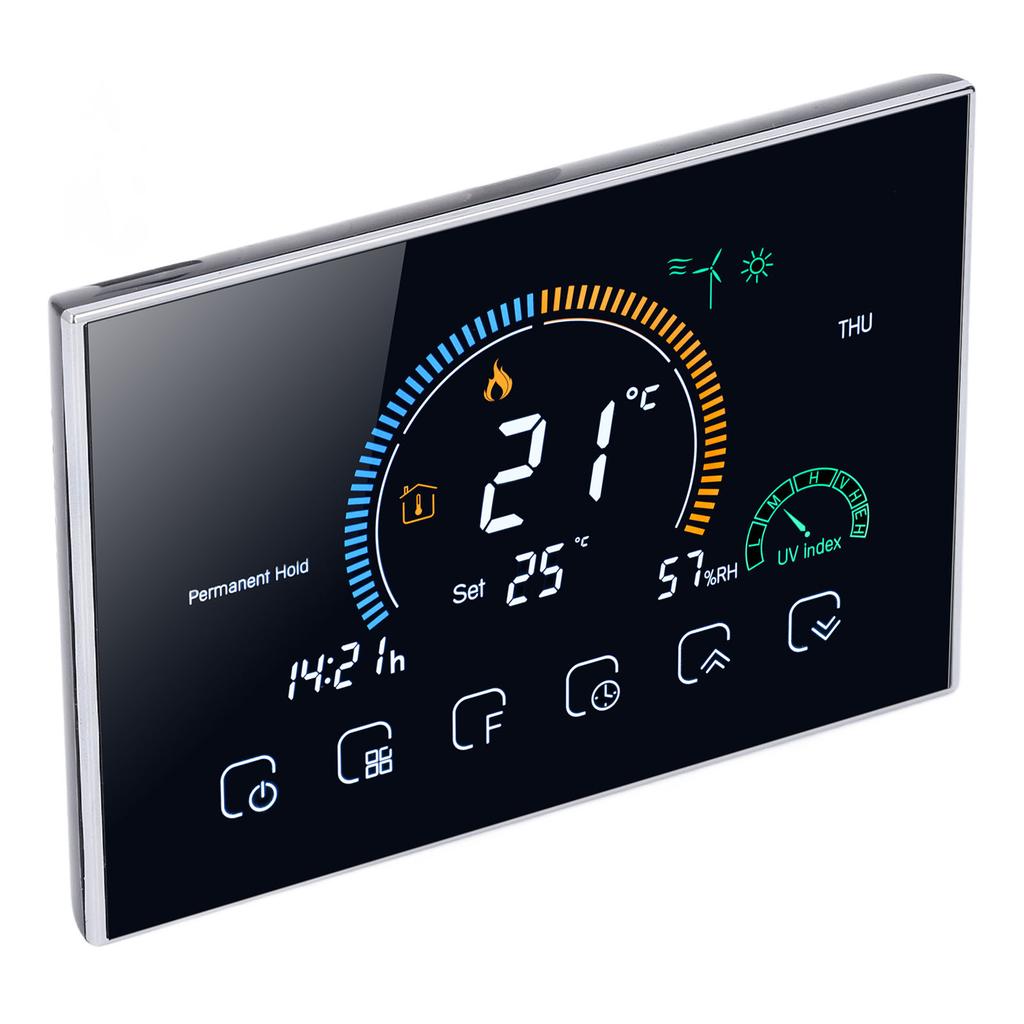 Термостат центрального кондиционера Светодиодный сенсорный экран Программируемый Умный WiFi Контроллер температуры