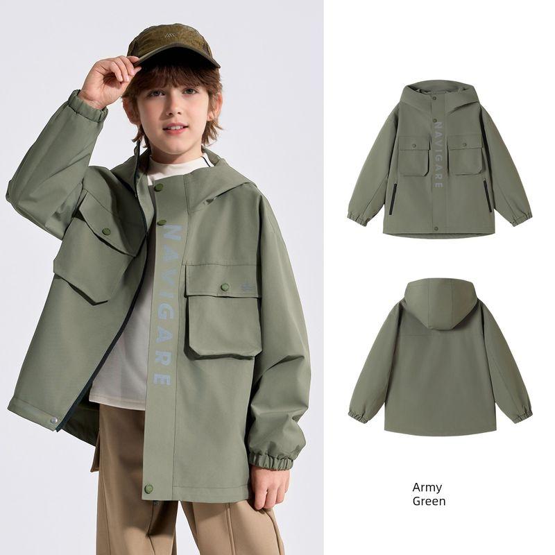 Navigare Italian Small Sailboat Children's Clothing Boys' Jacket 2026 Spring New Children's Outdoor Three-Proof Jacket