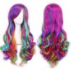 Women Lady Long Hair Wig Curly Wavy Synthetic Anime Cosplay Party Full Wigs