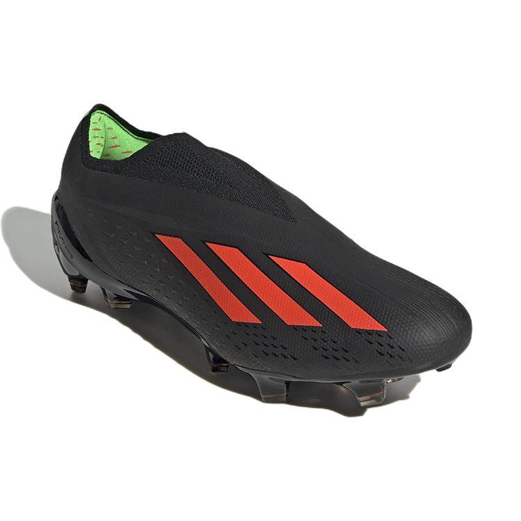 Adidas X Speedportal+ FG Black Solar Red Мужские кроссовки Core-Black Solar-Green GW8410