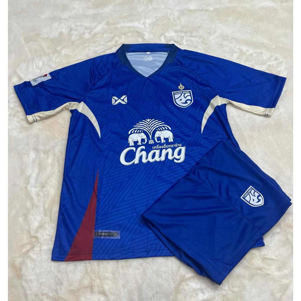 Vintage Retro THAILAND Football Soccer JERSEY National CHEER Quick Dry Print Shirt Round Neck Polyester Short Sleeve Uniform Sport Outdoor