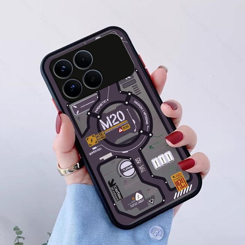 Чехол для Xiaomi POCO F8 Pro Уникальный стиль машины Матовый силикон ПК Ударопрочный Защитный чехол Крышка для POCO F8 Pro POCO F8 Ultra