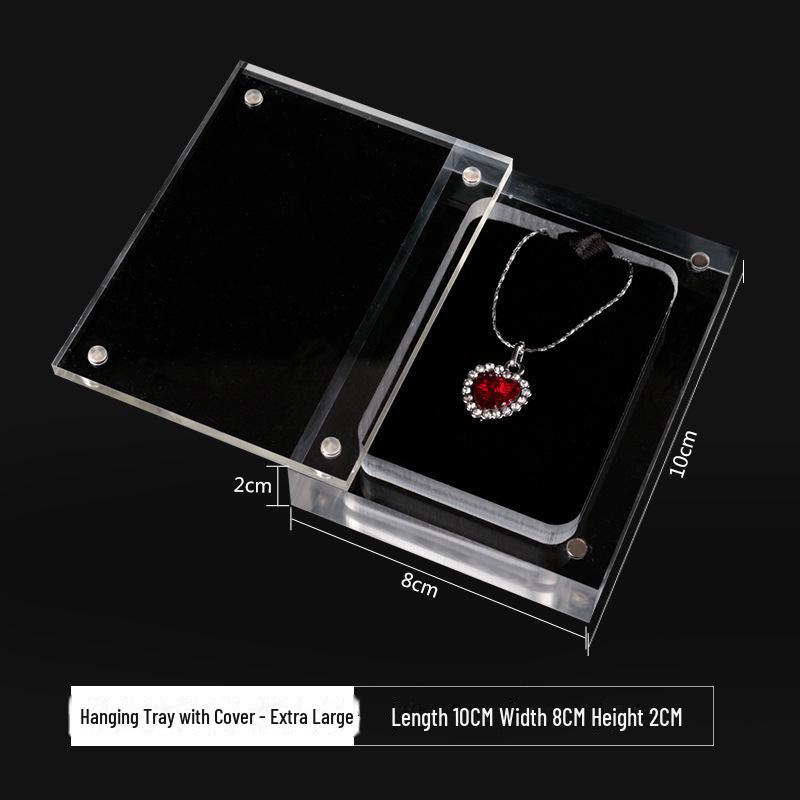 Прозрачная акриловая подставка для ювелирных изделий для ожерелий и кулонов