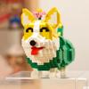 93001 мир животных вельш корги собака цветок динозавр кукла DIY мини алмазные блоки кирпичи строительные игрушки для детей без коробки