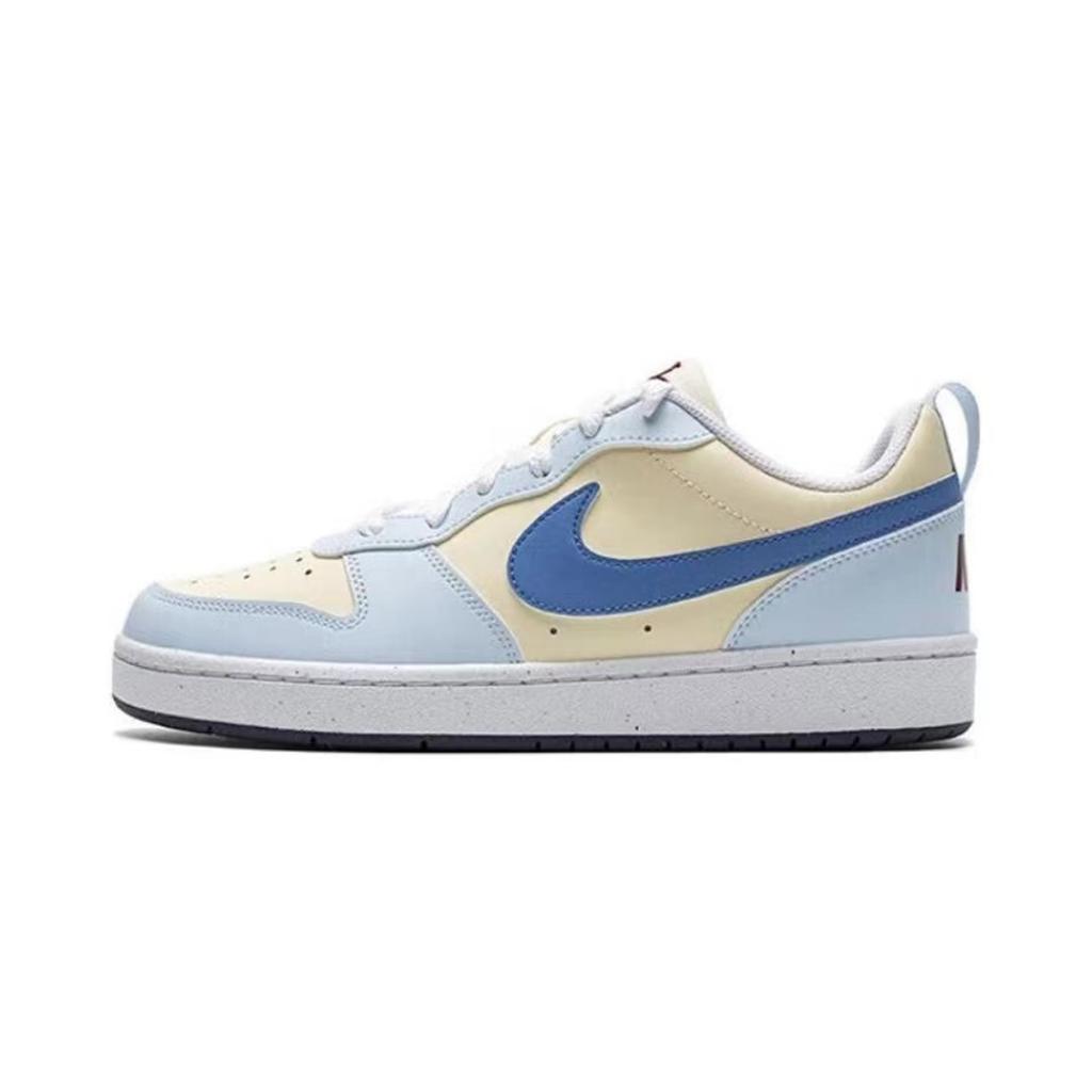 Nike Court Borough Macaron Double 2.0 Lightweight Low Top Skateboard Shoes Women's Glacier Blue DV5456-108(team-1342.0)-Random packaging bags