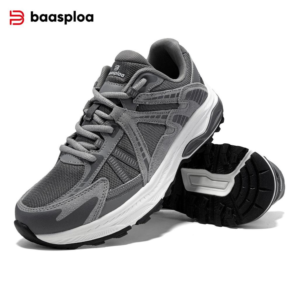 BAASPLOA Мужские кроссовки для бега, сетчатые, дышащие, мужские кроссовки для бега на открытом воздухе, нескользящие, ретро, мужские модные кроссовки для бега на открытом воздухе