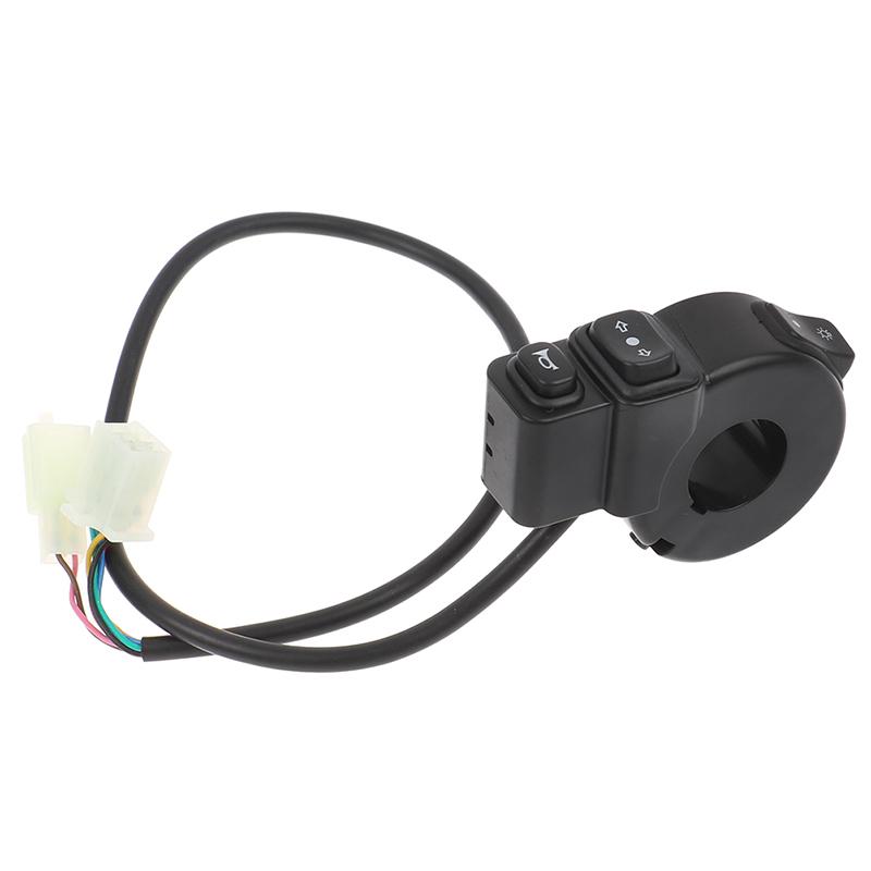 3 In1 Motorcycle Switch Electric Bike Scooter Turn Signal Horn Button 22Mm