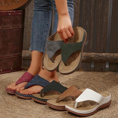 Летние женские туфли в римском стиле Женские сандалии с одним ремешком Сандалии