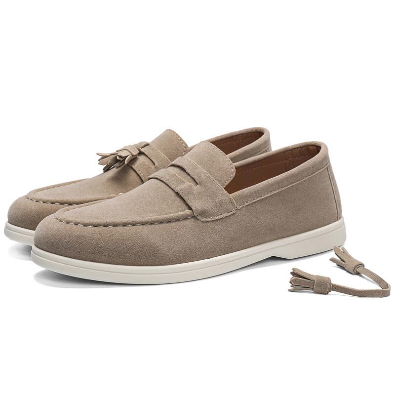 Lazy Slip On Mens Casual Shoes With Durable Pu Upper For Summer Walking Comfort