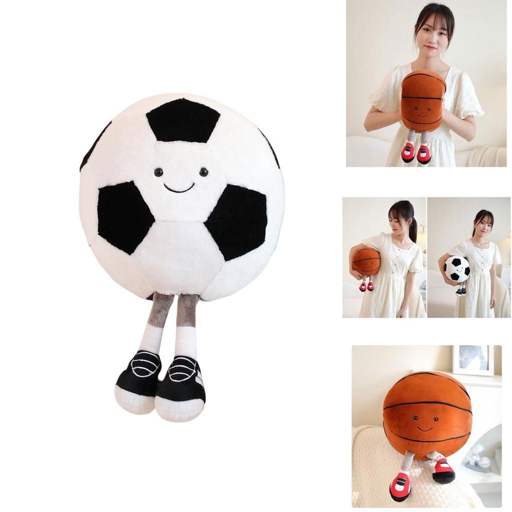 Non-cartoon Animal Style Plush Toy Football And Basketball Doll For Children Ideal For Play And Comfort