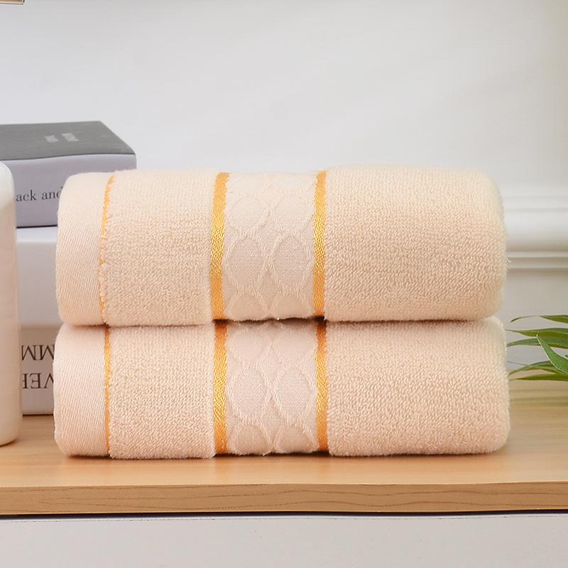 Household Gold Thread Double-grid Washing Towel
