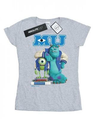 Женская/дамская футболка с принтом «Университет монстров» из хлопка