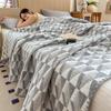 3-Layer Summer Quilt - Lightweight Multi-Functional Yarn (Thin Blanket/Bed Sheet, All-Season Comfort)