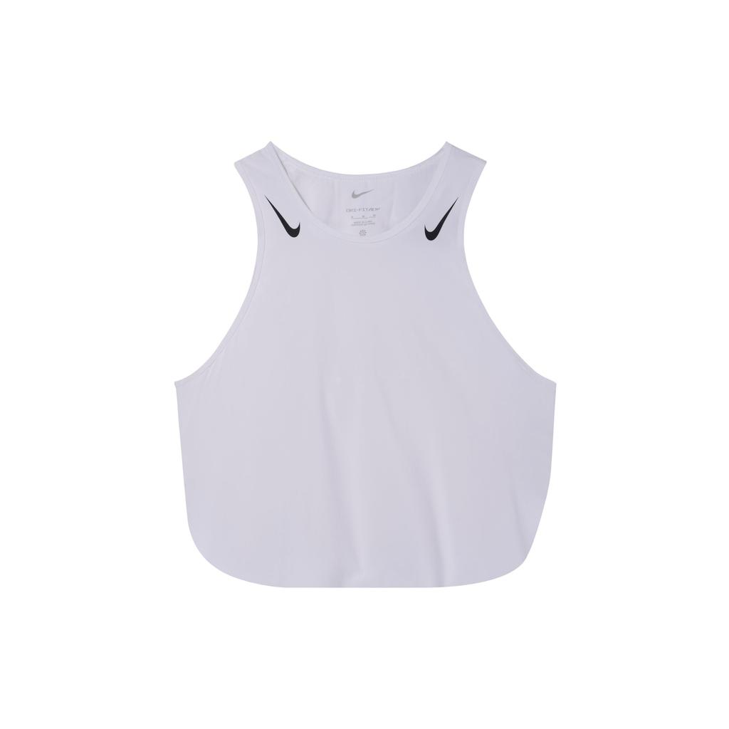 Nike Быстросохнущий короткий повседневный топ без рукавов женские топы Белый Черный FN2714-100