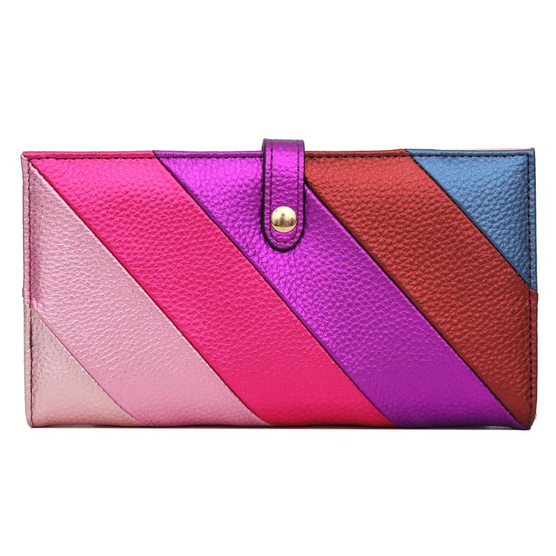 Card Holder Women's Wallet Female Student ID Long Anti-Theft Swiping Clutch High Sense Pu Card Holder Cute Coin Purse