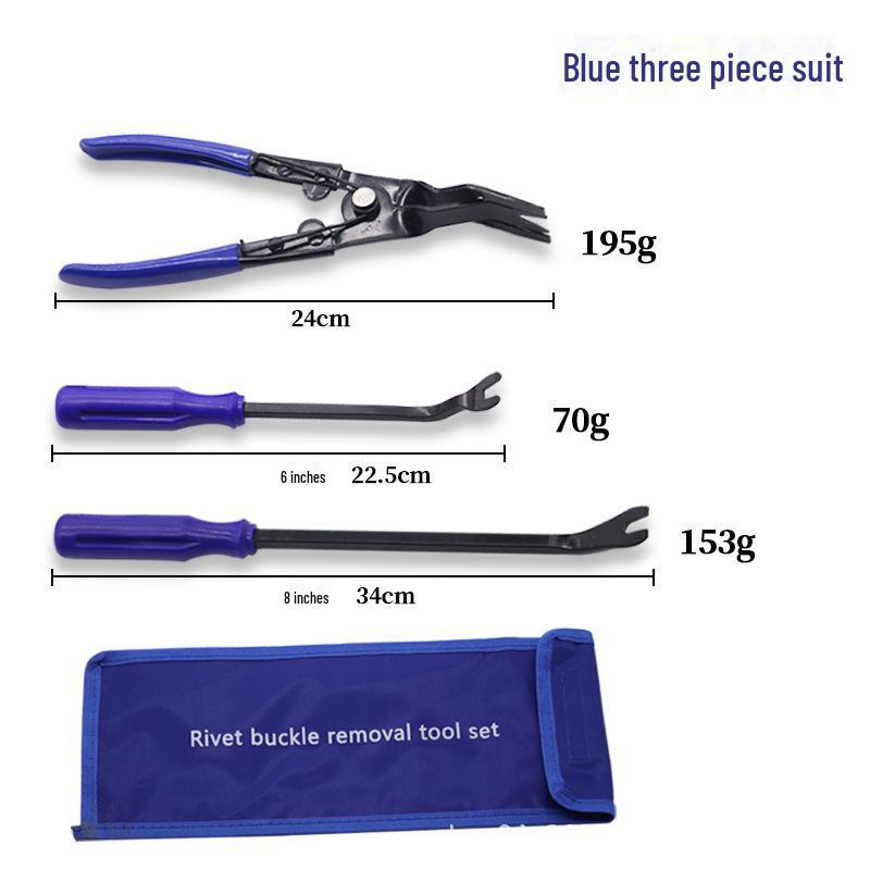 Набор инструментов для фиксации фар и дверных панелей автомобиля - 3 предмета