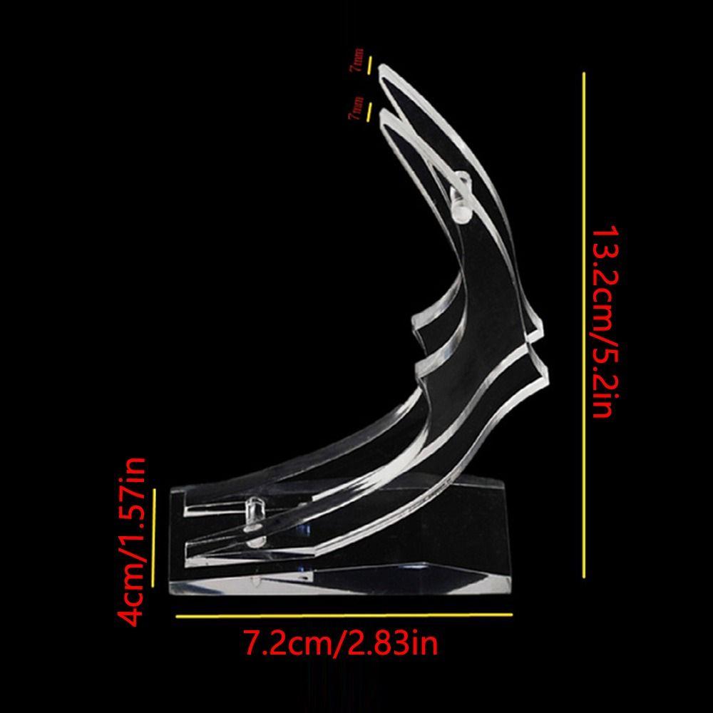 Clear Base Acrylic Display Stand Flat Bottom Gold Dipped Rose Flower Shelf Home