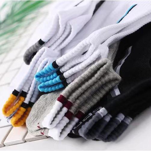 5 Pairs High Quality Cotton Outdoor Sports Running Short Socks Men's Deodorant Breathable Sweat-absorbent Ankle Socks Casual Socks