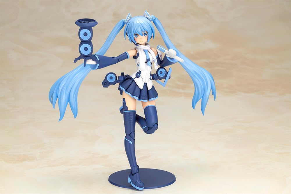Kotobukiya Frame Arms Girl Frame Music Girl Снежная Мику Другая Цветовая Версия. Пластиковая модель в наборе Приблизительно 150 мм в высоту Без масштаба