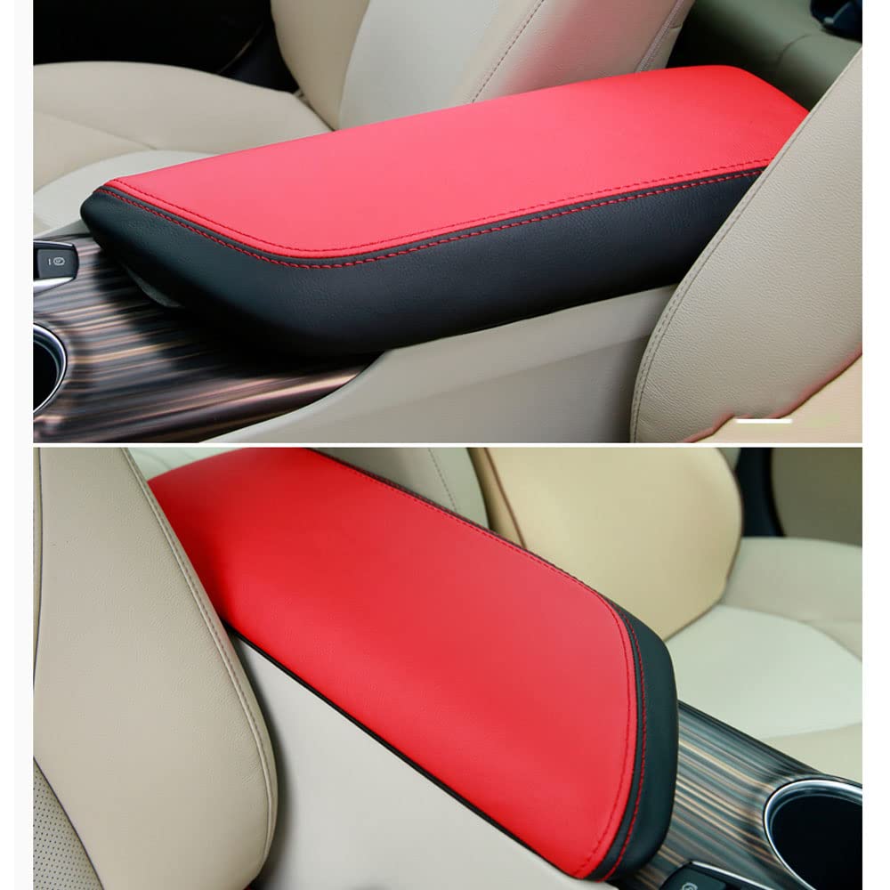 Rifoda Leather Armrest Cover for Toyota Camry 70 Custom Interior Scratch and Stain Drive Only Leather Black Series, Parts, Resistant, Dress-Up,