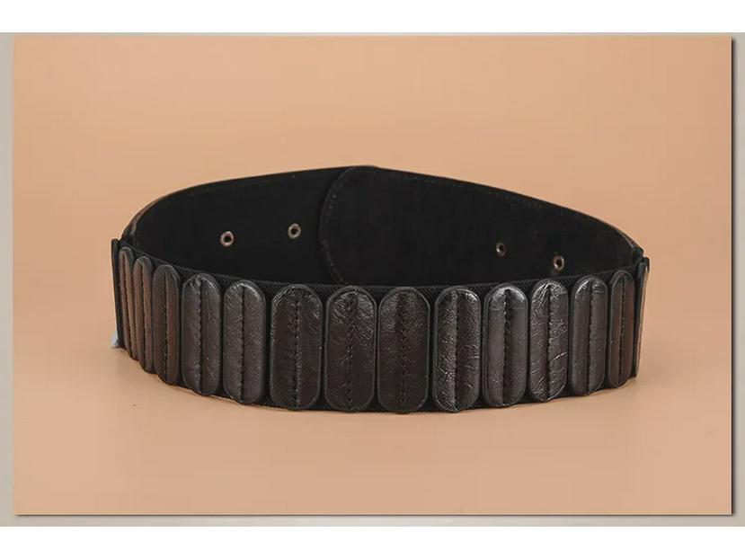 Korean Wide Waist Elastic Belt for Women – Versatile European & American Style