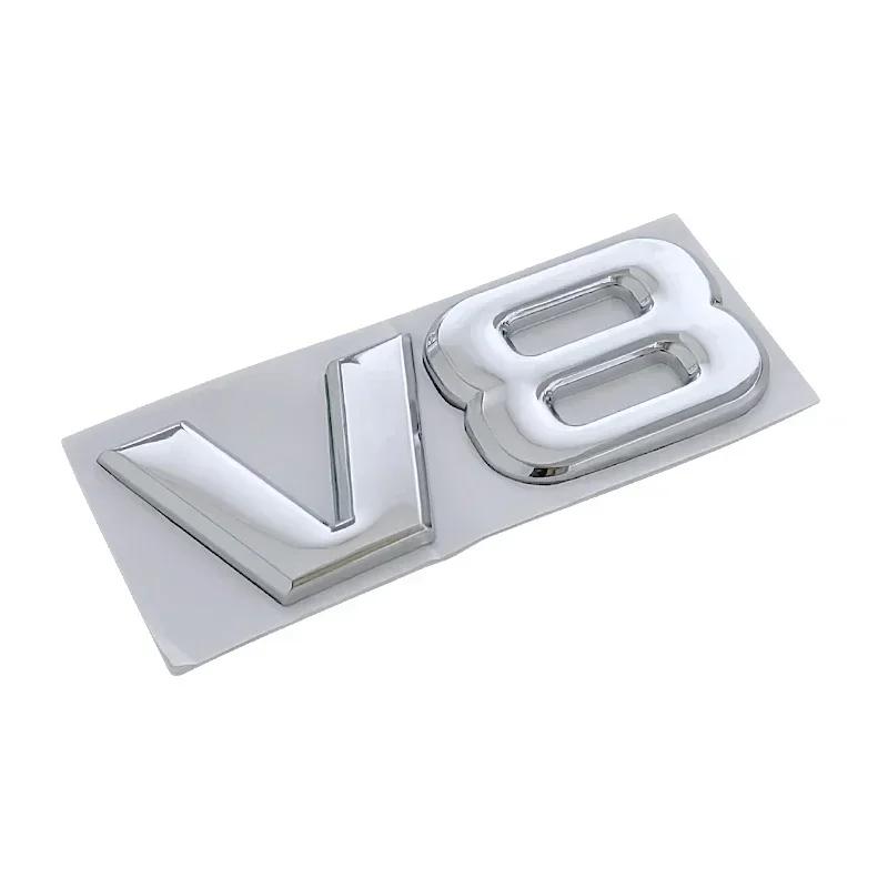3d Metal V6 V8 Logo Rear Trunk Tailgate Fender Emblem Badge Sticker for Toyota Highlander GC1