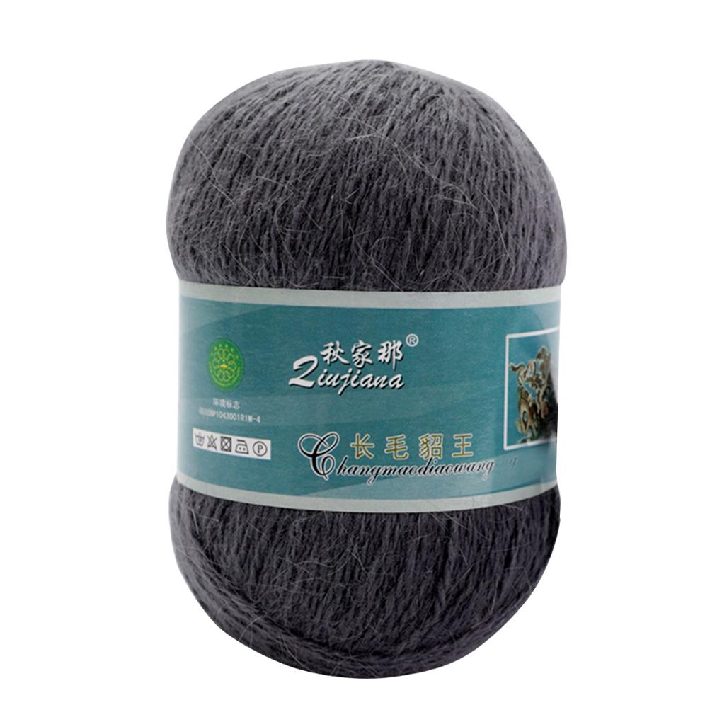 Кашемировая длинная плюшевая мягкая шерстяная пряжа ручная вязка люкс длинная шерсть