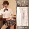 Sexy lingerie uniform seduction senior outfit sexy campus pleated skirt cosplay skirt suit