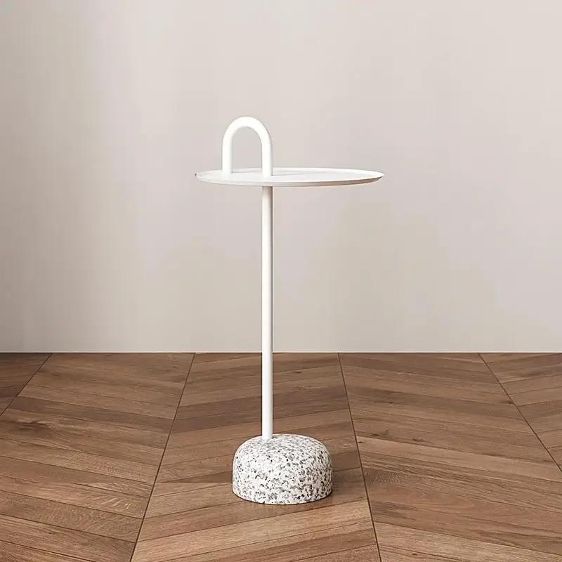 Nordic Design Rock Маленький журнальный столик для гостиной, приставной столик для дивана, удобный передвижной угловой столик для маленькой квартиры