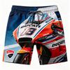 Мужские быстросохнущие плавки Ducati Racing 2026, с завязками на талии, пляжные шорты для летнего спорта и отдыха, 3D-печать