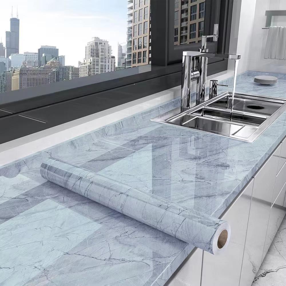 Мраморная кухонная маслостойкая пленка, плита, водонепроницаемые, влагостойкие, самоклеящиеся обои, столешница, ремонт шкафа, плитка, наклейка
