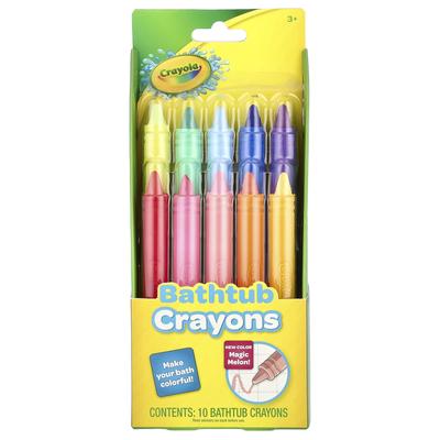Crayola Мелки для ванны, Возраст 3+, 9 мелков, 1 дополнительный бесплатно