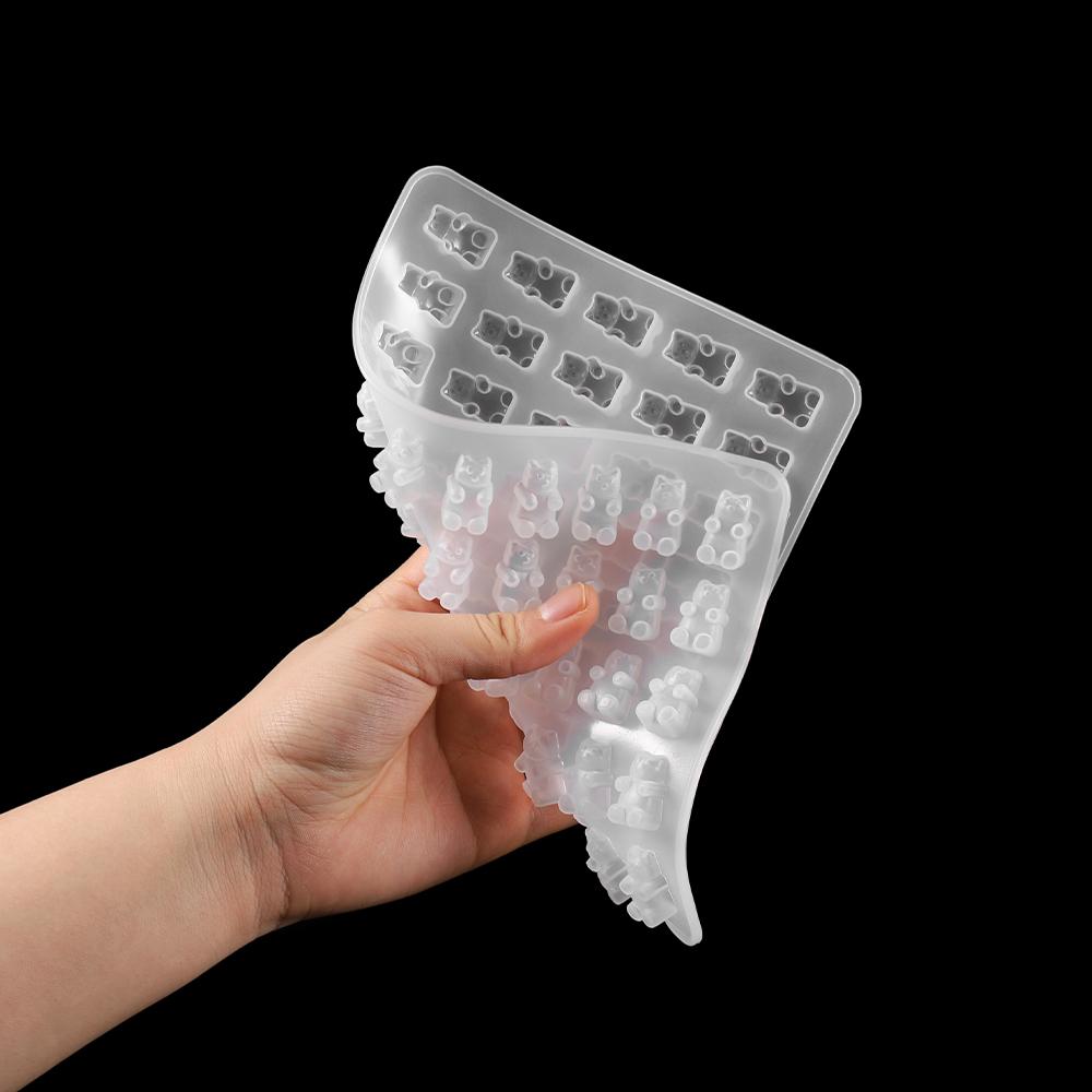 Силиконовая форма с мультяшным медведем, форма липкого медведя, форма для изготовления ювелирных изделий из эпоксидной смолы, инструмент для изготовления сережек, ожерелья, брелока, подвески