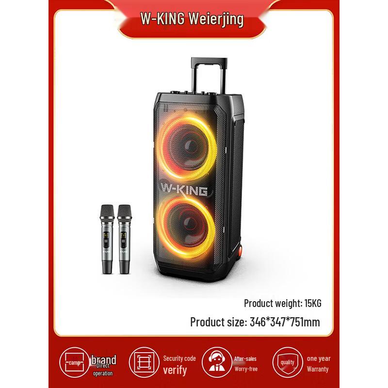 W-King T12 Portable Outdoor Party Bluetooth Speaker