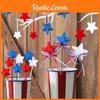 Independence Day Star Fairy Stick Decorations With Red White Blue Flags For Party Venue Decor