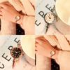 Charm Quartz Fashion Ladies Clock Hot Sale Women Bracelet Popular Stainless Steel Wristwatches Retro Watches Ulzzang High Quality Bangle Luxury