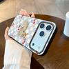 Элегантный и милый чехол для телефона с оленем для iPhone 17Air 17 11 13 12 14 15 16 Pro Max Plus из мягкой кожи с узором, чехол-накладка для 15 Pro