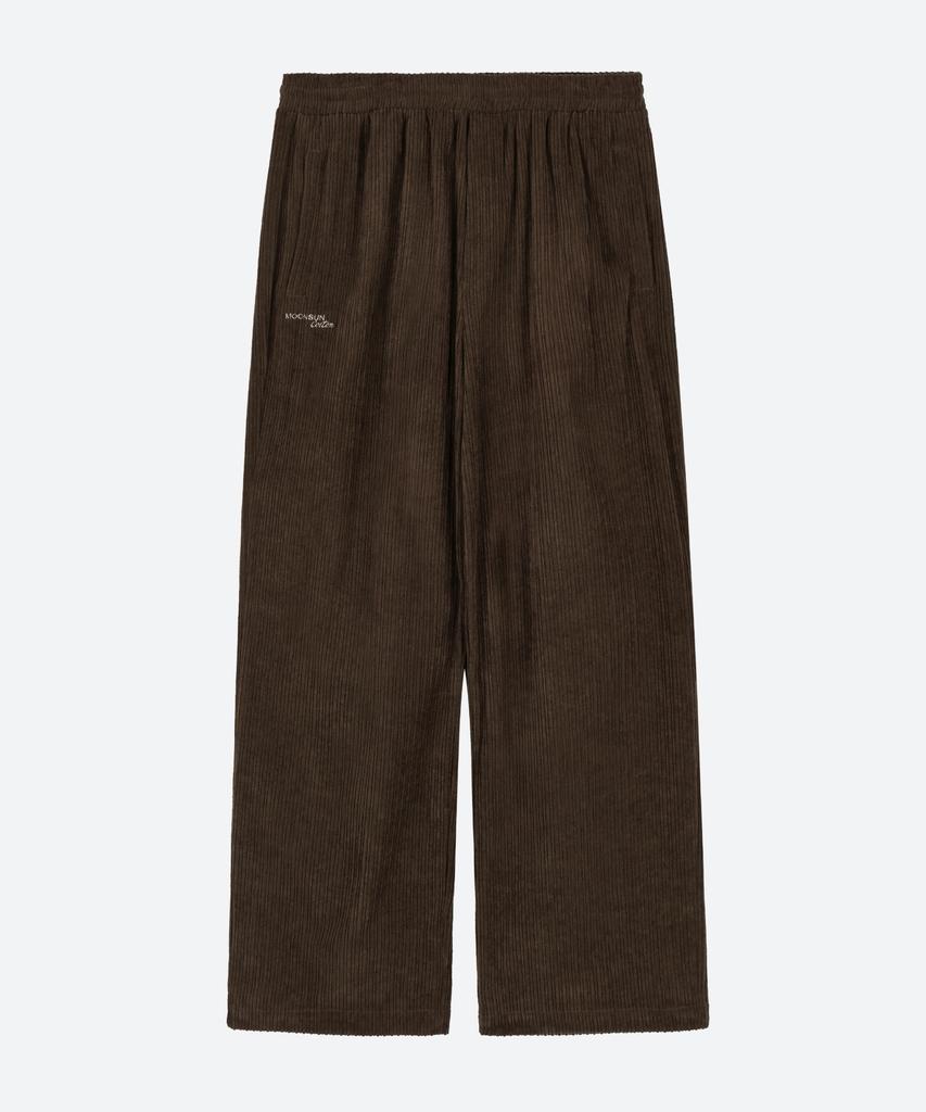 MOONSUN M.C Unisex, Corduroy Sweat Pants / Brown