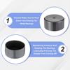 4 Pcs Trailer Bearing Dust Cap, 1.98-Inch Trailer Hub Cap Wheel Bearing Dust Caps Rubber Caps for RV Snowmobiles