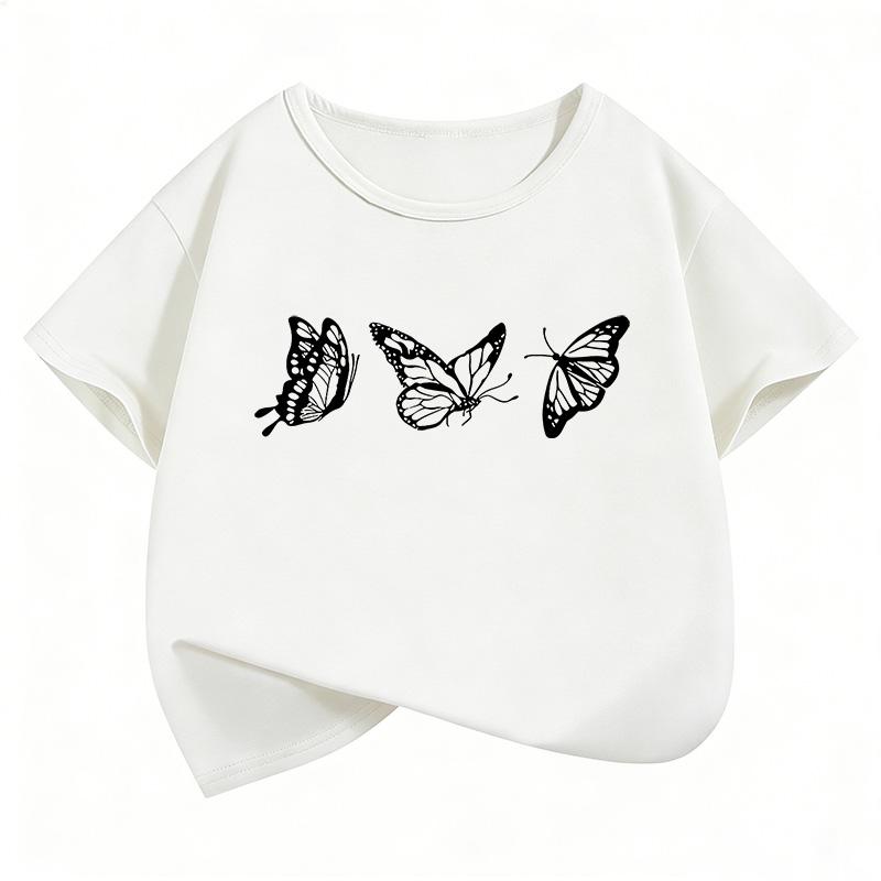 T-shirt Boys Girls Summer Spring Casual Top Tee Shirt