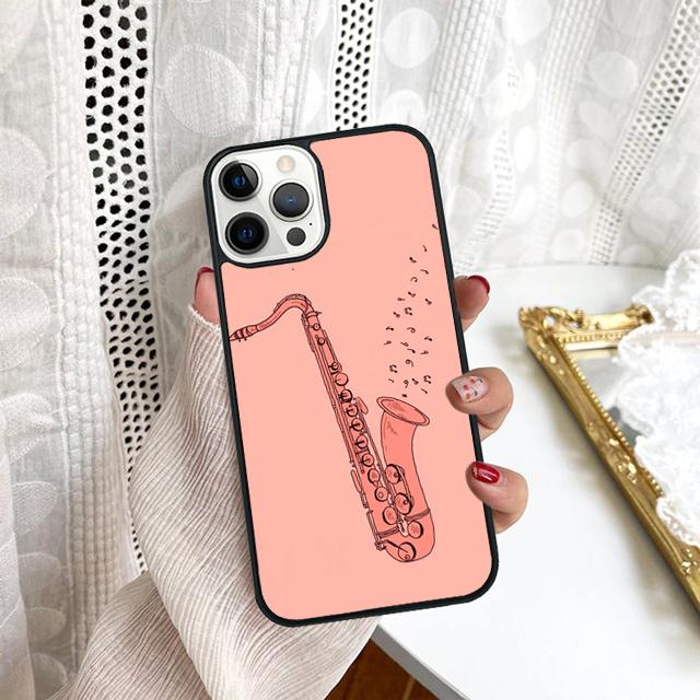 Saxophone Music Phone Case For Samsung Galaxy S10 S22 S23 S24 Note 10 20 Lite S20 Plus S21 Ultra Back Cover