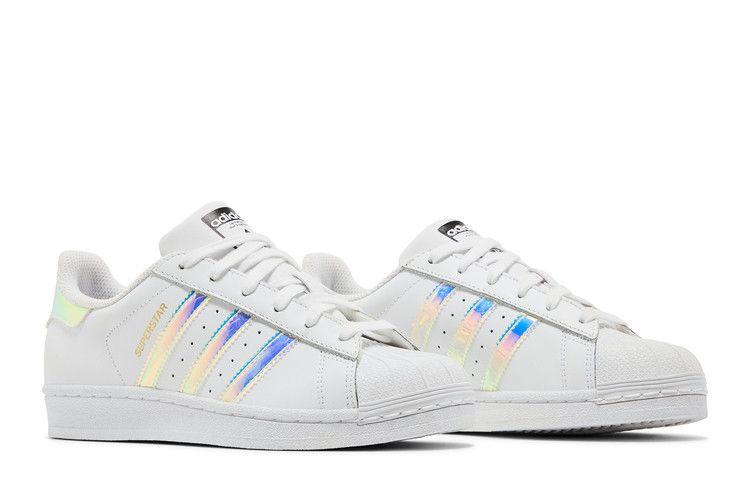 Kids' Sneakers adidas Superstar White Iridescent (Youth) White/White/Silver Metallic