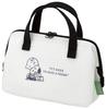 Skater Insulated Clasp Lunch Bag with Snoopy Badge (KGA1)