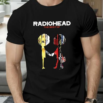 Футболка Radiohead The Best Of с графическим принтом, легкая, дышащая, прохладная и удобная в носке.