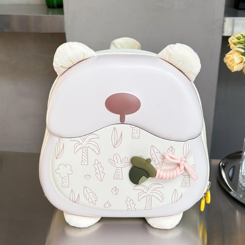 Adorable Cartoon Hard Shell Backpack For Kids Stylish Gender Neutral Preschool Bag